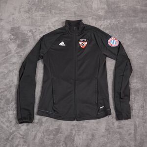 Adidas Jacket Womens Small Black FC Bayern Munchen GPS Soccer Tiro 17 Training‎